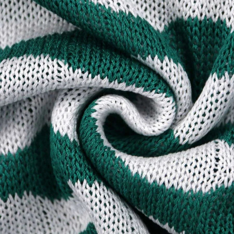 Ensemble Maille Femme Rayures Élégant