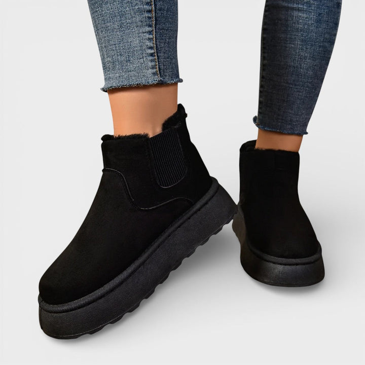 Bottines Plateforme Chaudes Hiver Femme