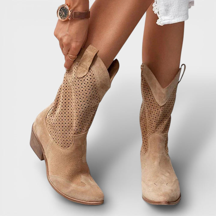 Bottes Cowboy Femme Fermeture Éclair