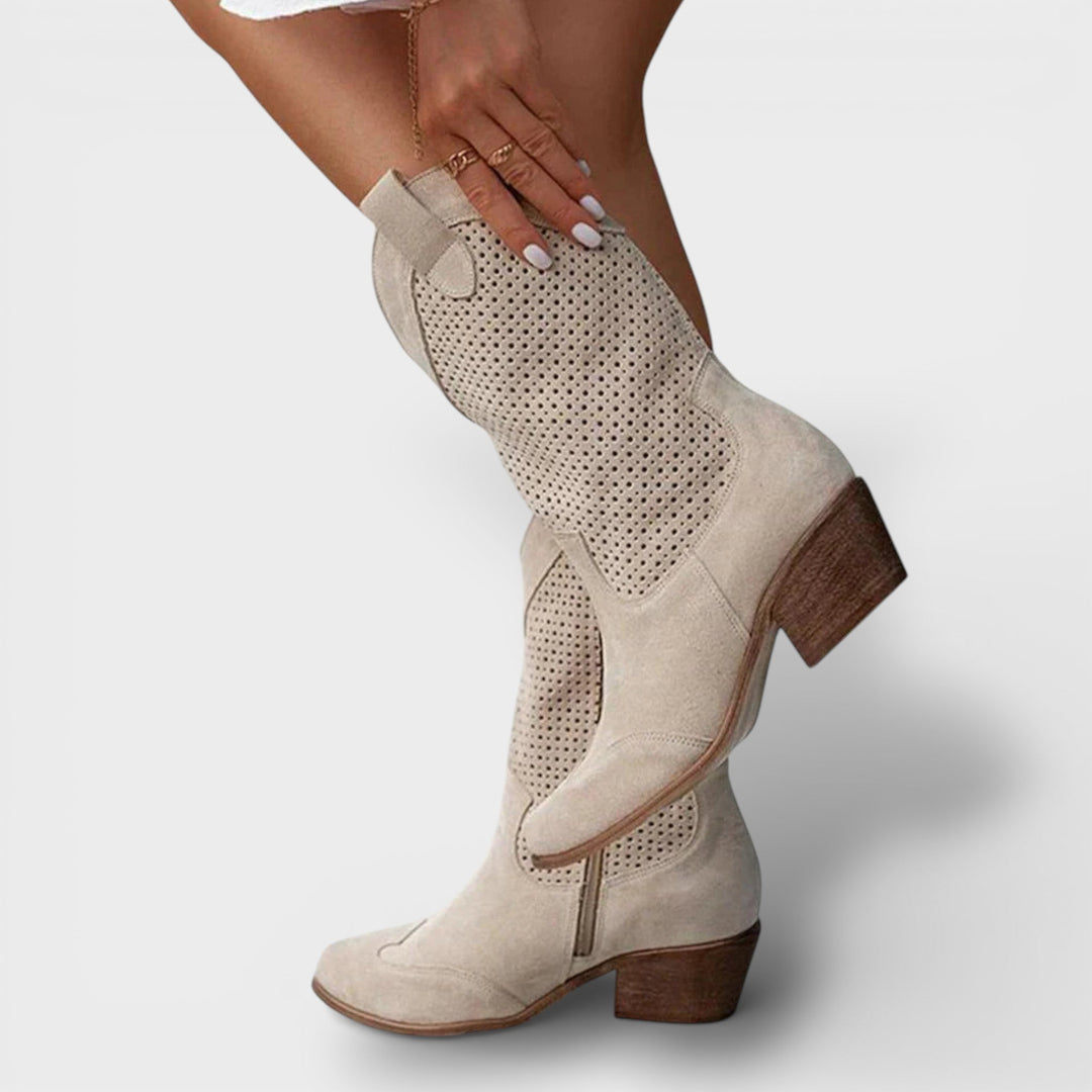 Bottes Cowboy Femme Fermeture Éclair