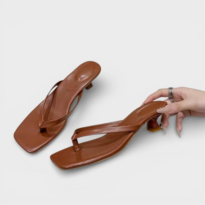 Sandales Confortables Talon Bas Femme