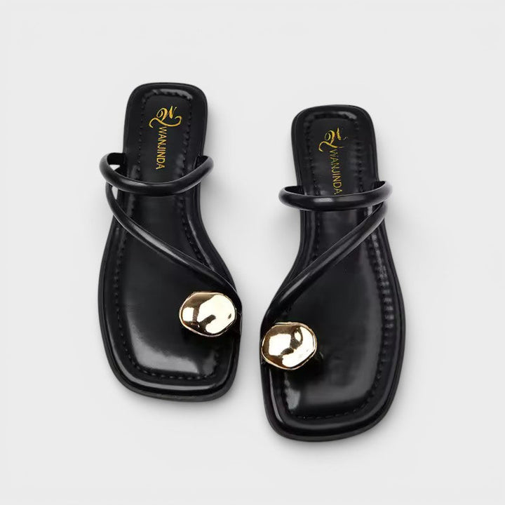 Sandales Plates Bout Fin Femme