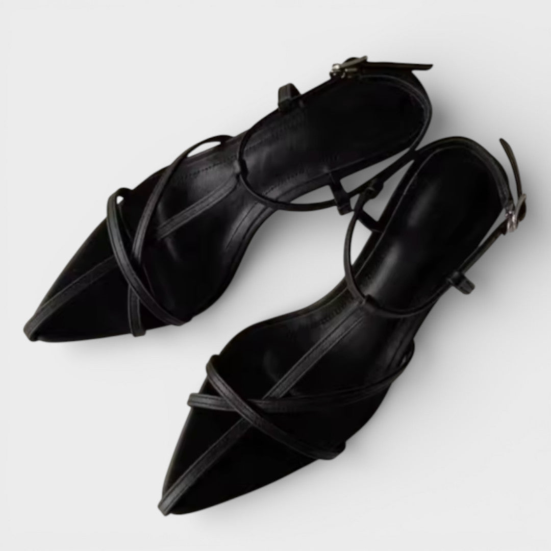 Sandales Gladiateur Talon Bas Femme