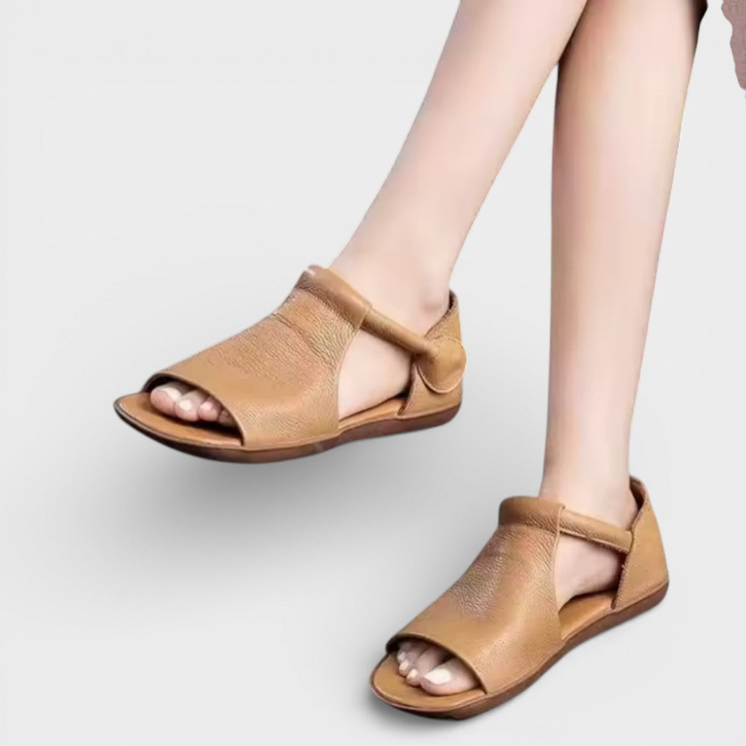 Sandales Plates Rétro Femme