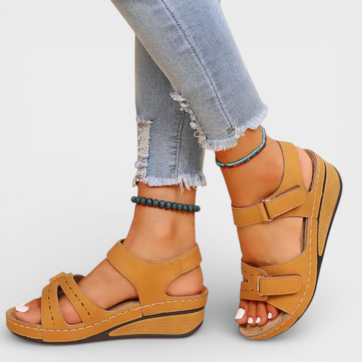 Sandales Compensées Femme Bride Croisée