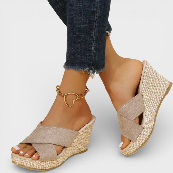 Sandales Compensées Plateforme Brides Femme