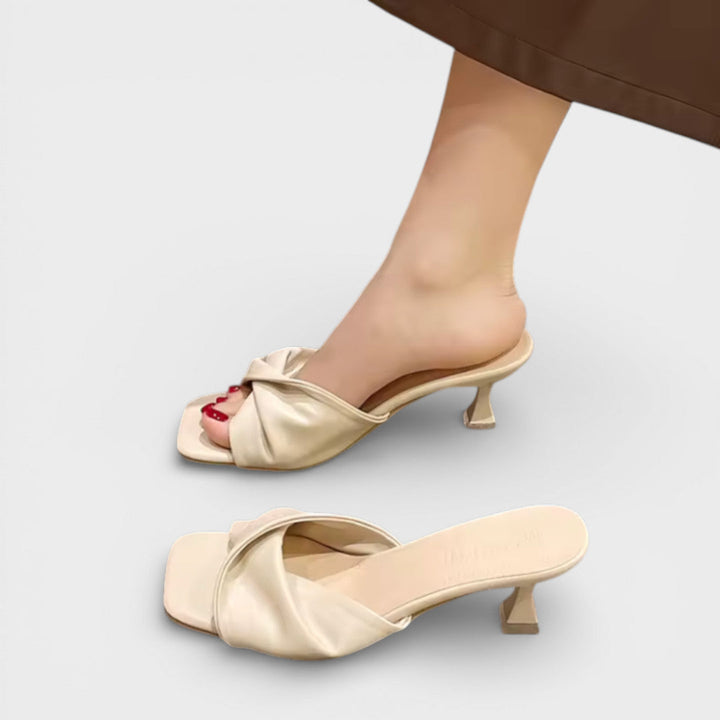Sandales Talon Slide Soirée Femme