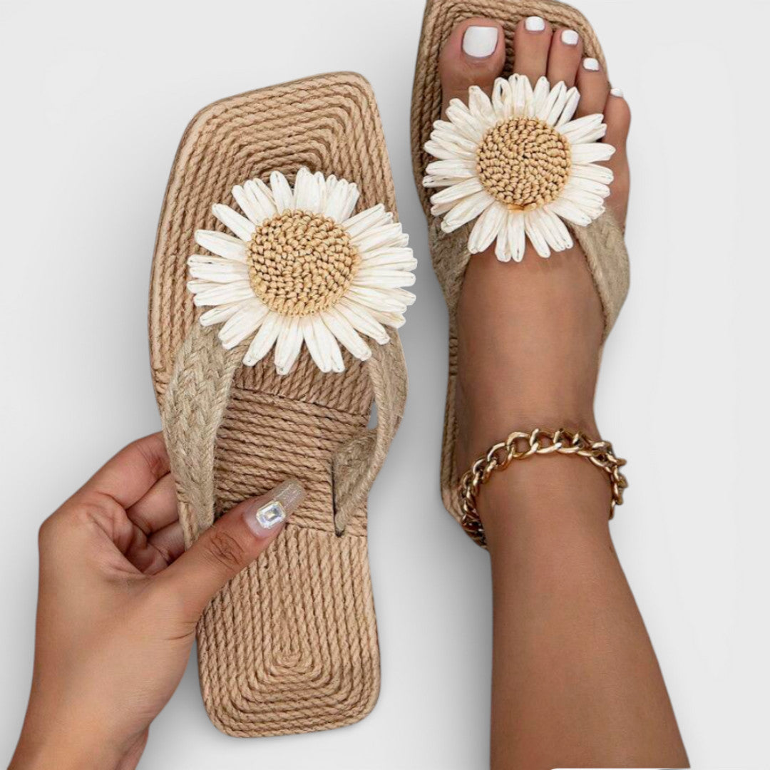 Sandales Plateforme Florale Femme