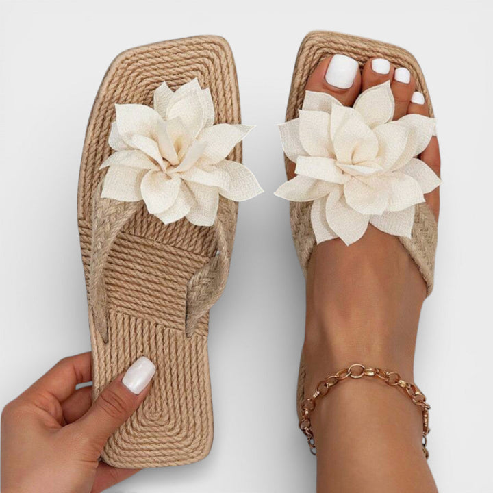 Sandales Plateforme Florale Femme