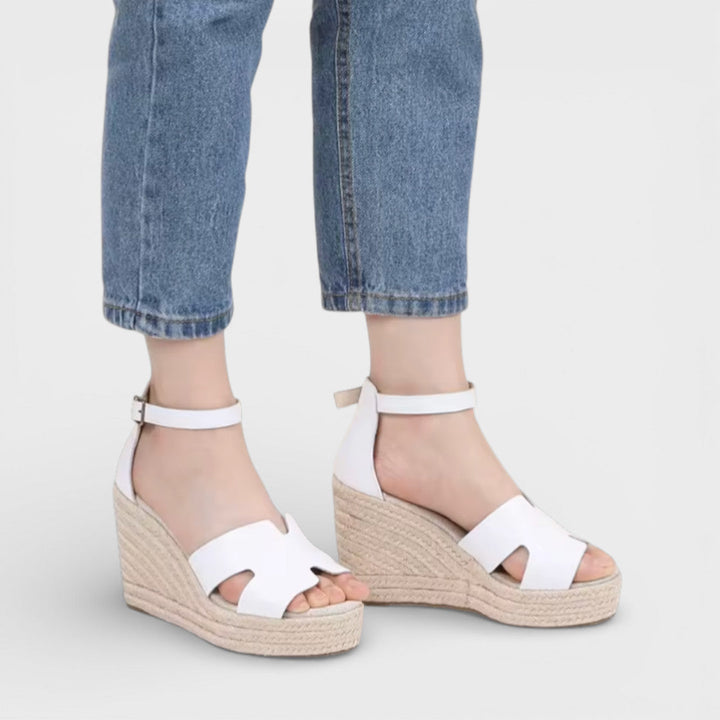 Sandales Compensées Élégantes Femme