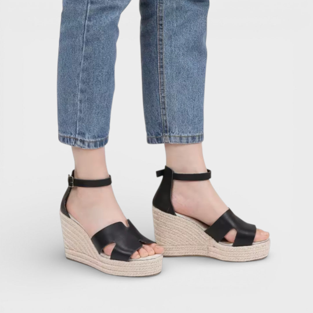 Sandales Compensées Élégantes Femme