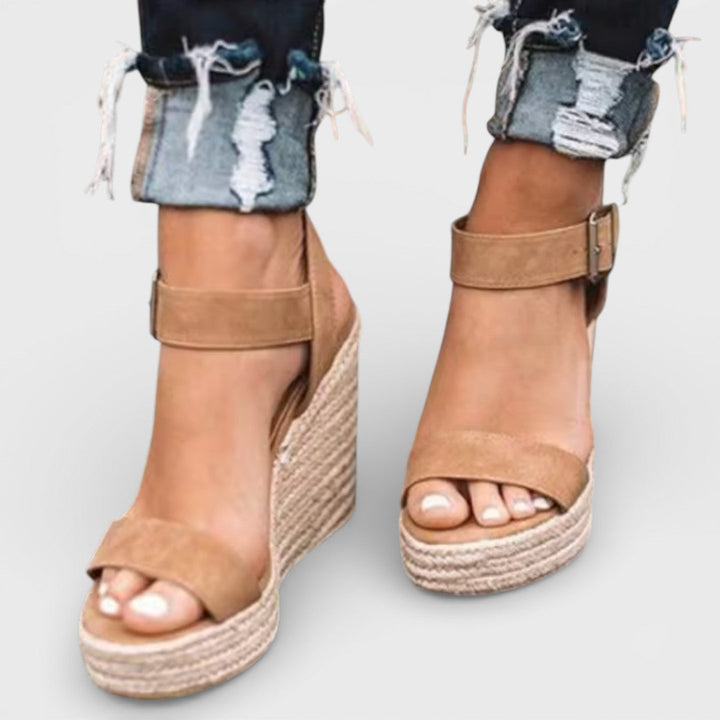 Sandales Compensées Soirée Femme