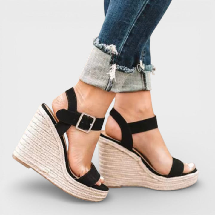 Sandales Compensées Soirée Femme