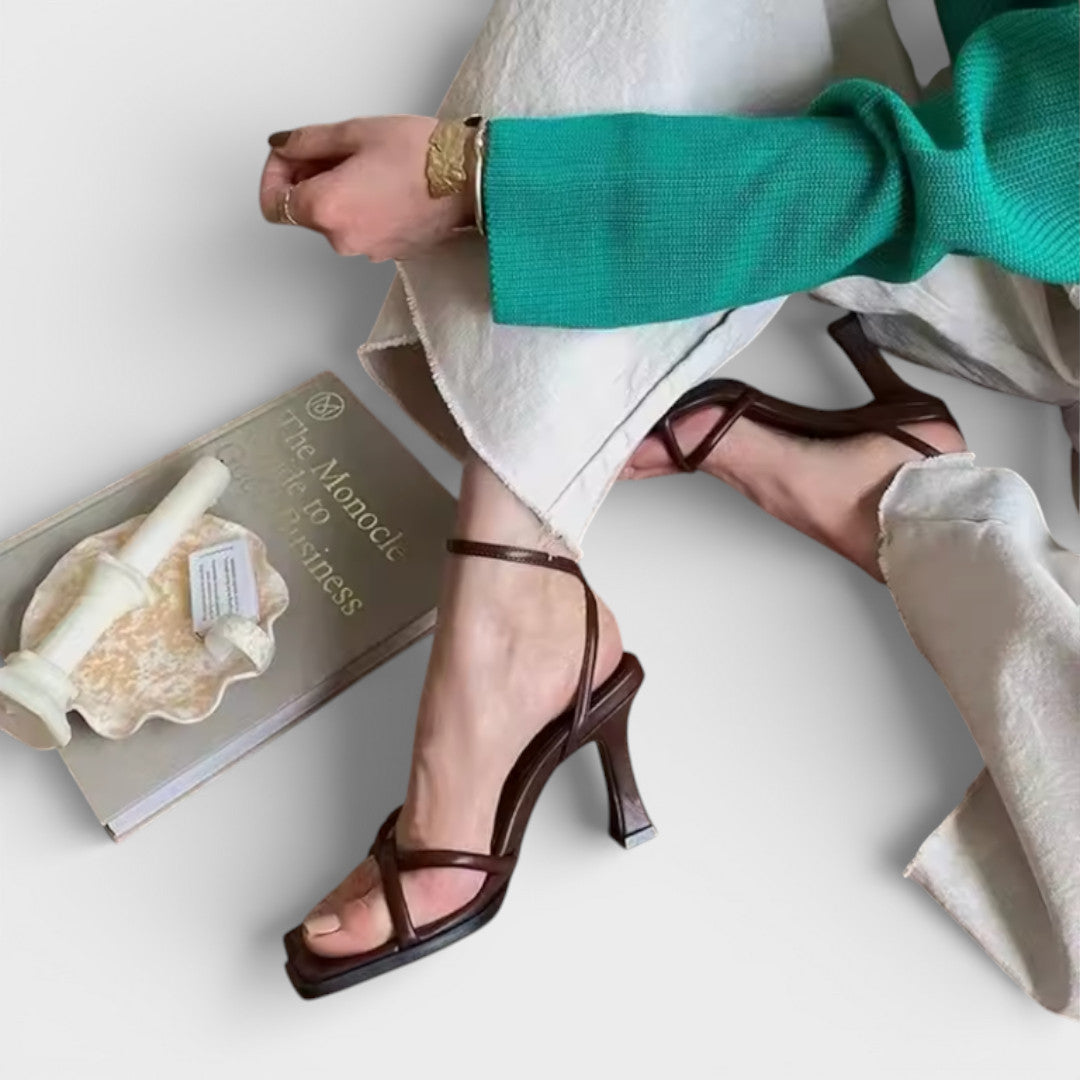 Sandales Talon Carré Femme