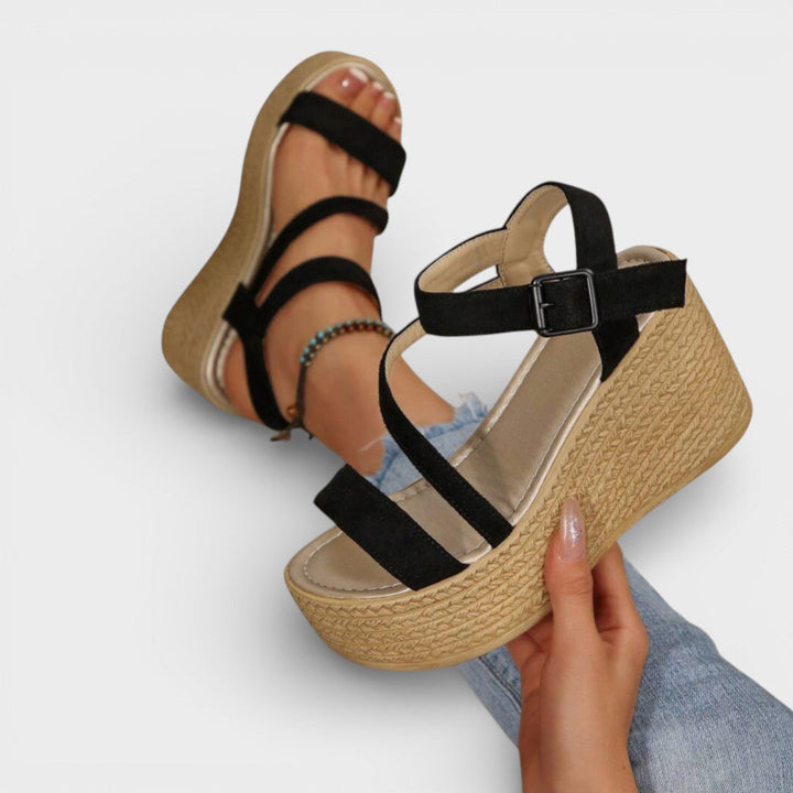 Sandales Espadrilles Compensées Femme