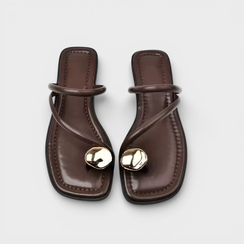 Sandales Plates Bout Fin Femme