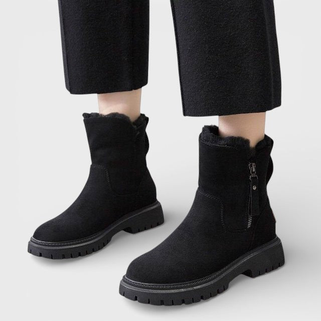 Bottes Hiver Neige Imperméables Fermeture Éclair Femme