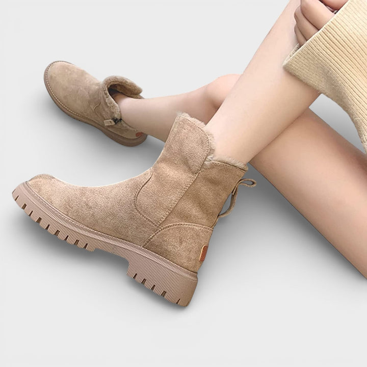 Bottes Hiver Neige Imperméables Fermeture Éclair Femme