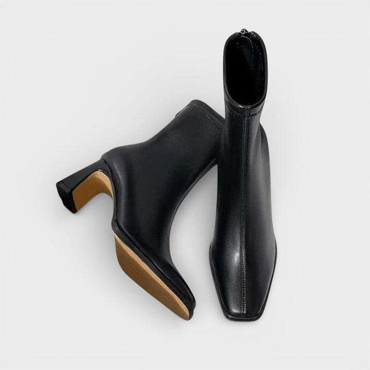 Bottines Vintage Pointe Carrée Femme