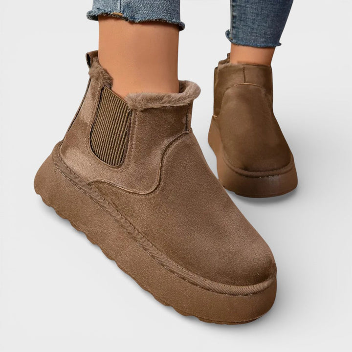 Bottines Plateforme Chaudes Hiver Femme