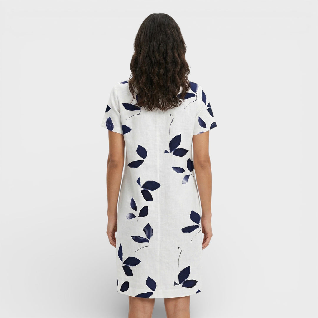 Robe Mini Vintage Décolleté V Femme