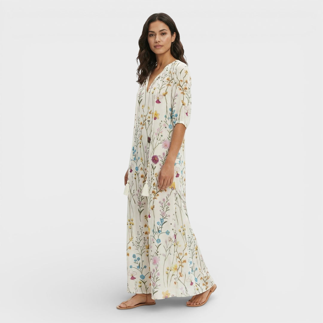 Robe Maxi Boho Décolleté V