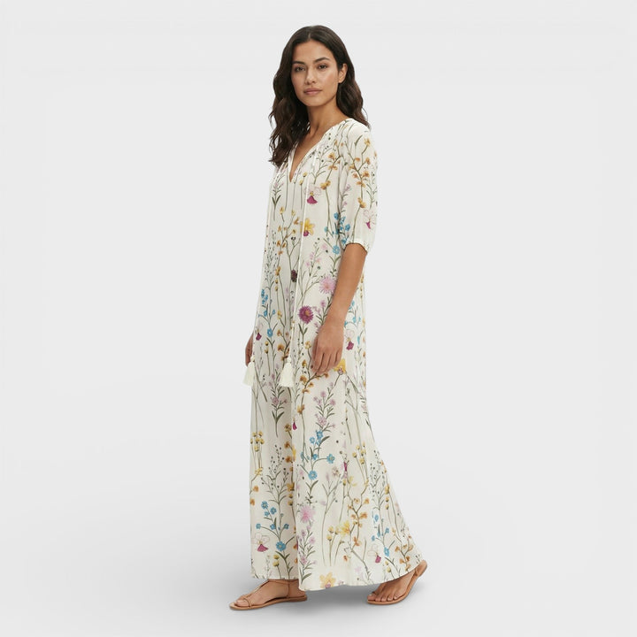 Robe Maxi Boho Décolleté V