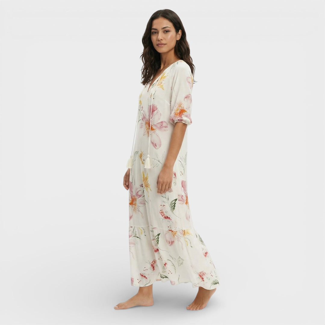 Robe Maxi Boho Décolleté V