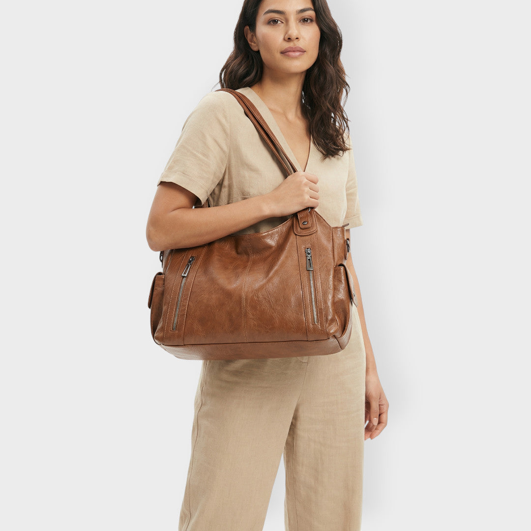 Sac à Bandoulière Grande Fermeture Éclair Femme