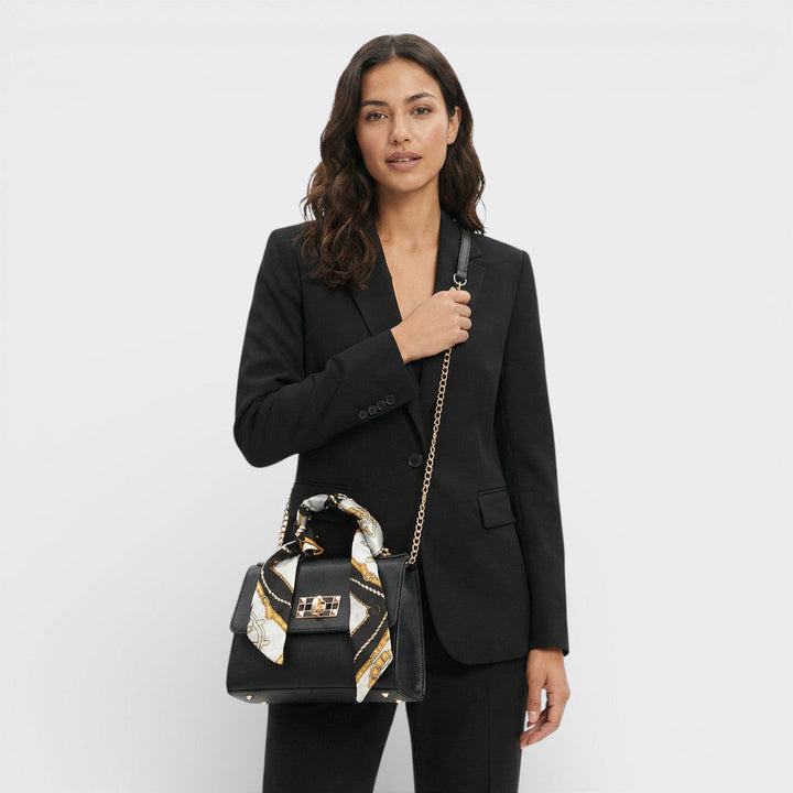 Sac Bandoulière Chaîne Foulard Femme