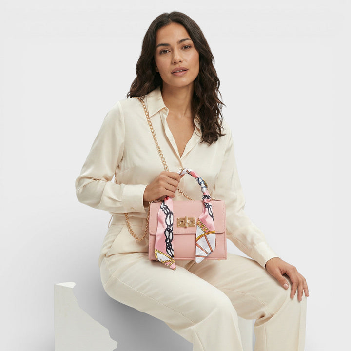 Sac Bandoulière Chaîne Foulard Femme