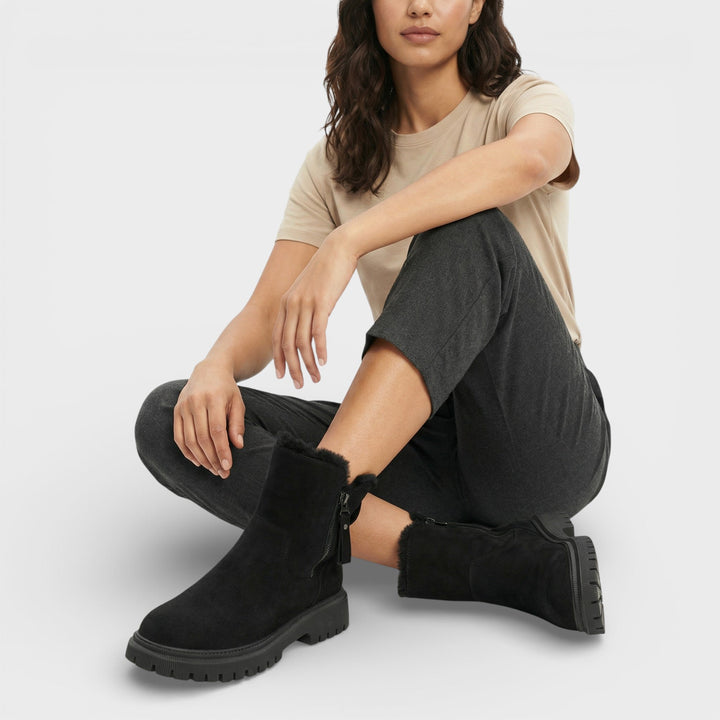 Bottes Hiver Neige Imperméables Fermeture Éclair Femme