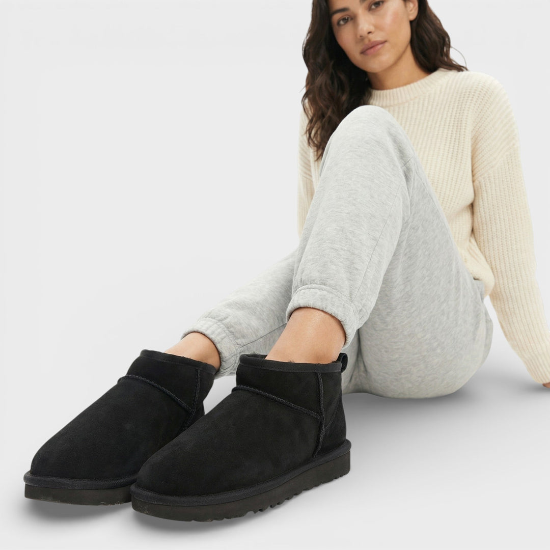 Bottes Hiver Daim Doublées Femme