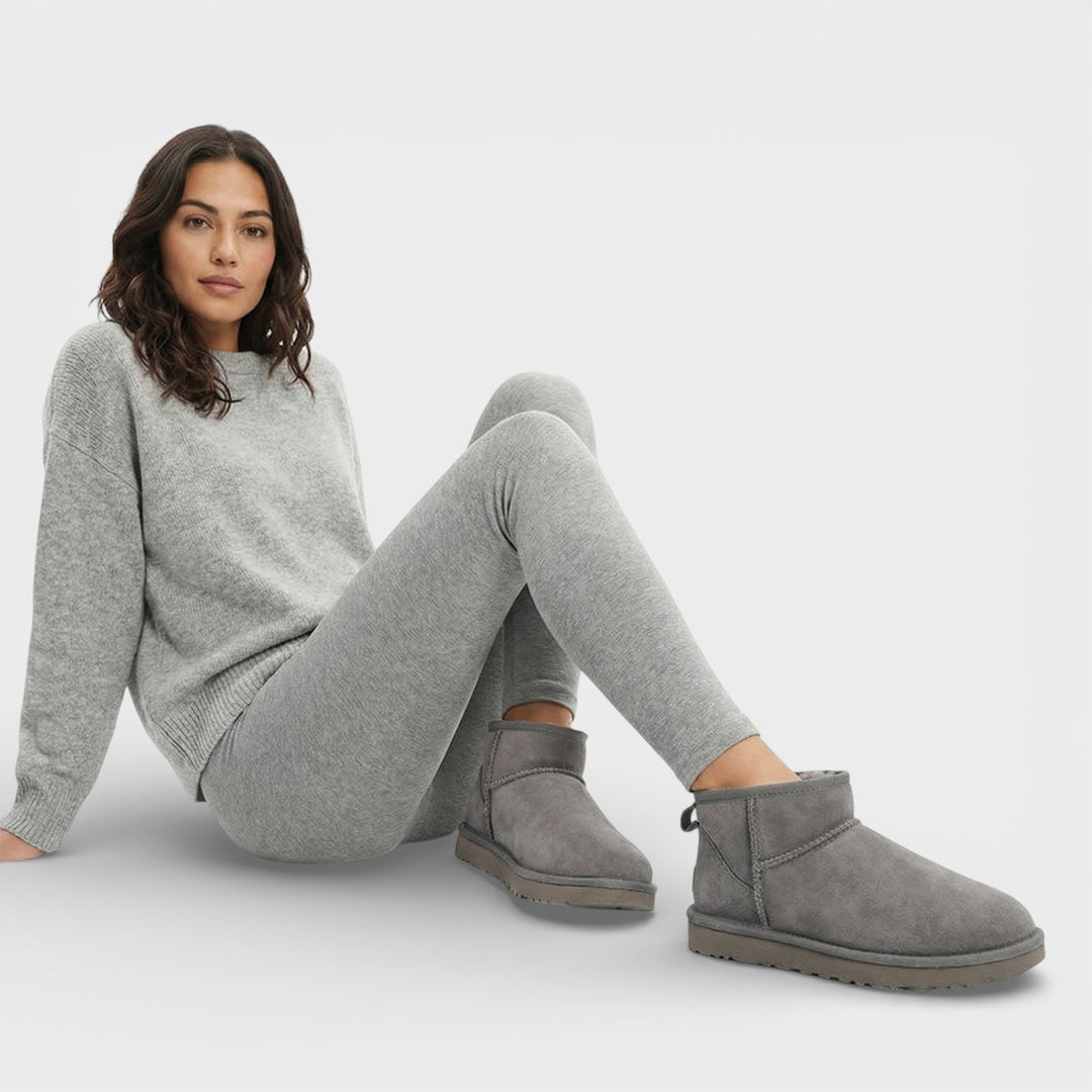 Bottes Hiver Daim Doublées Femme