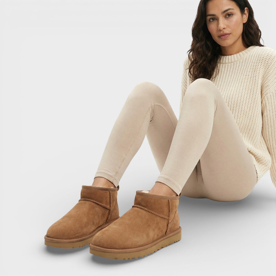 Bottes Hiver Daim Doublées Femme