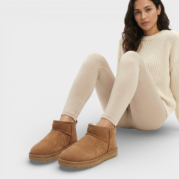 Bottes Hiver Daim Doublées Femme