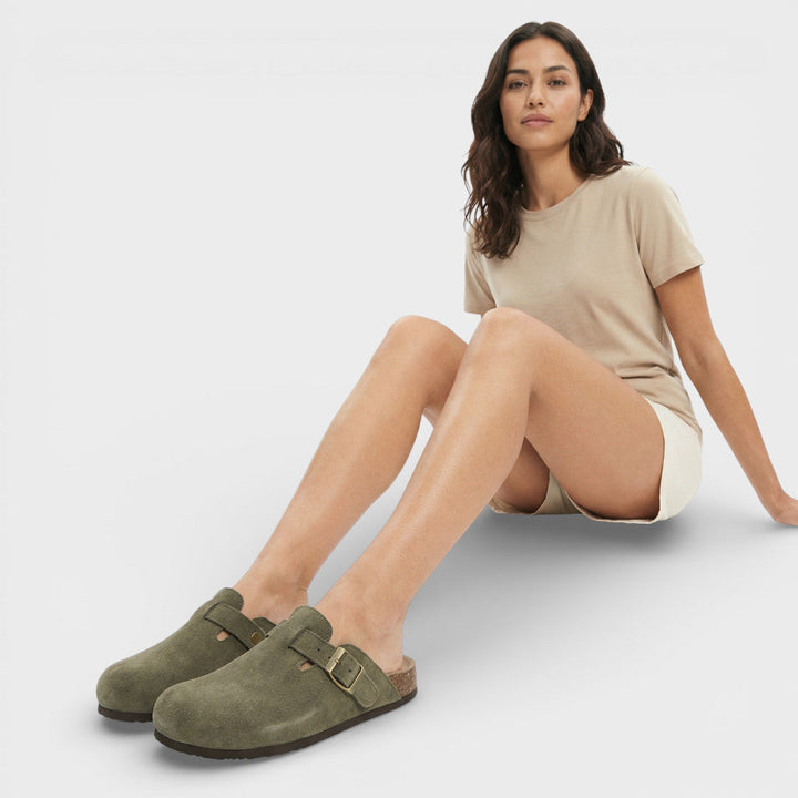 Sabots Semelle Liège Boucle Femme