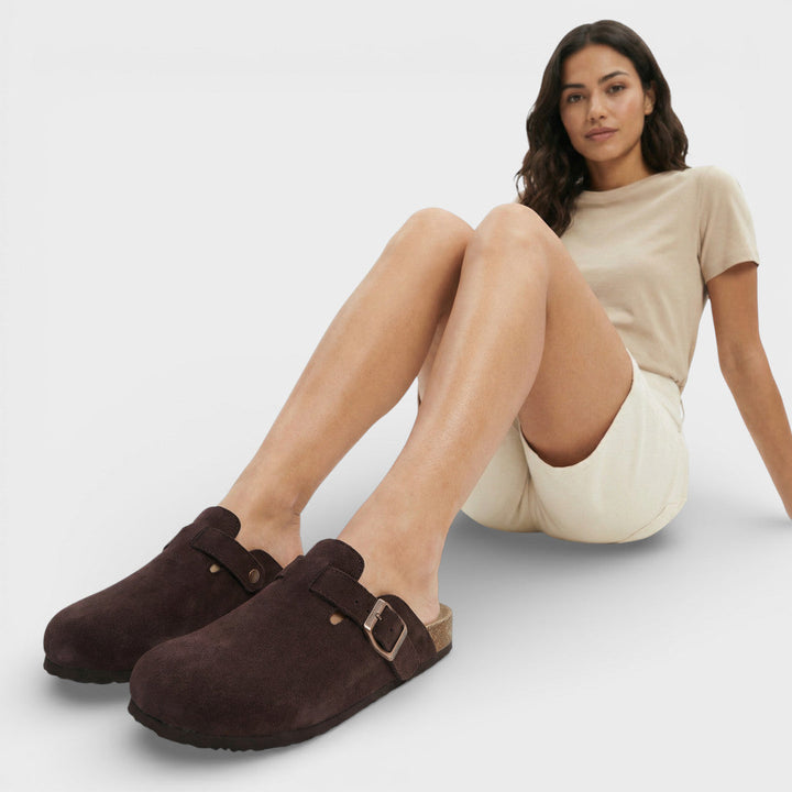 Sabots Semelle Liège Boucle Femme