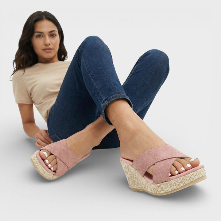 Sandales Compensées Plateforme Brides Femme