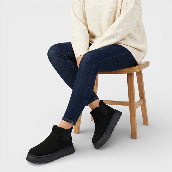 Bottines Plateforme Chaudes Hiver Femme