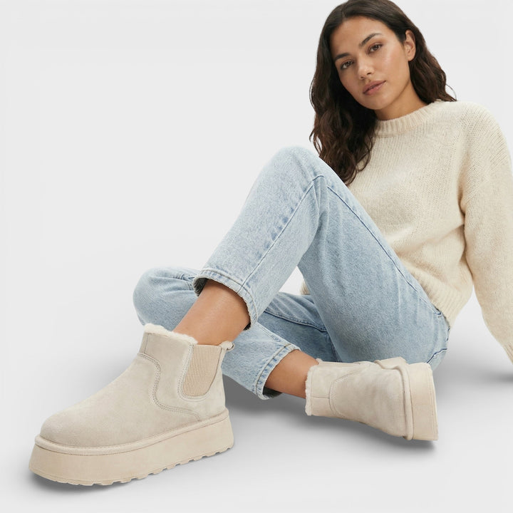 Bottines Plateforme Chaudes Hiver Femme