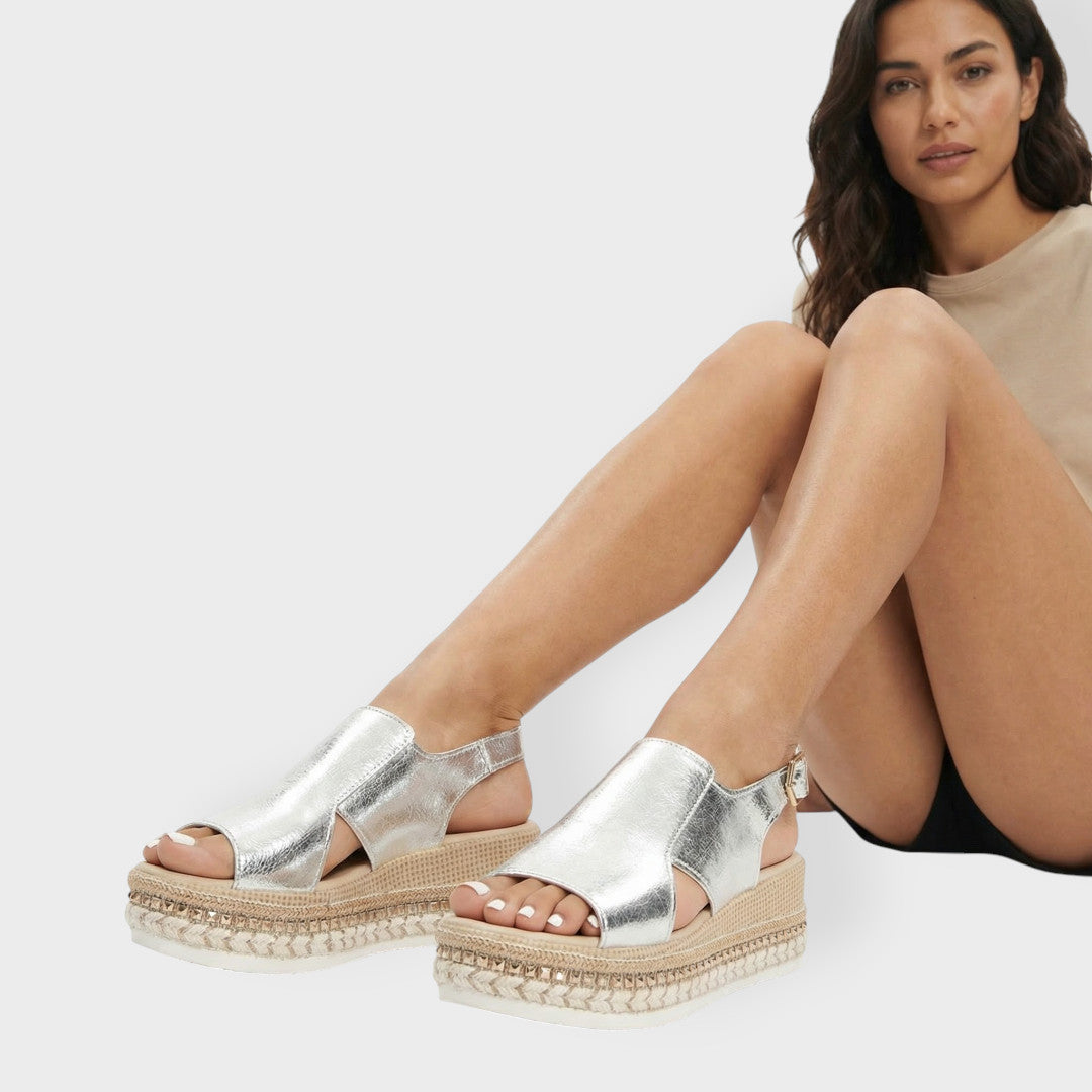 Sandales Confortables Compensées Femme