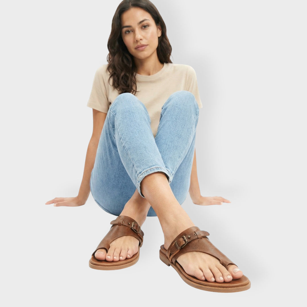 Sandales Plates Femme Doigt Brides