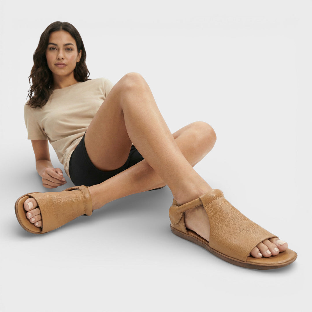 Sandales Plates Rétro Femme
