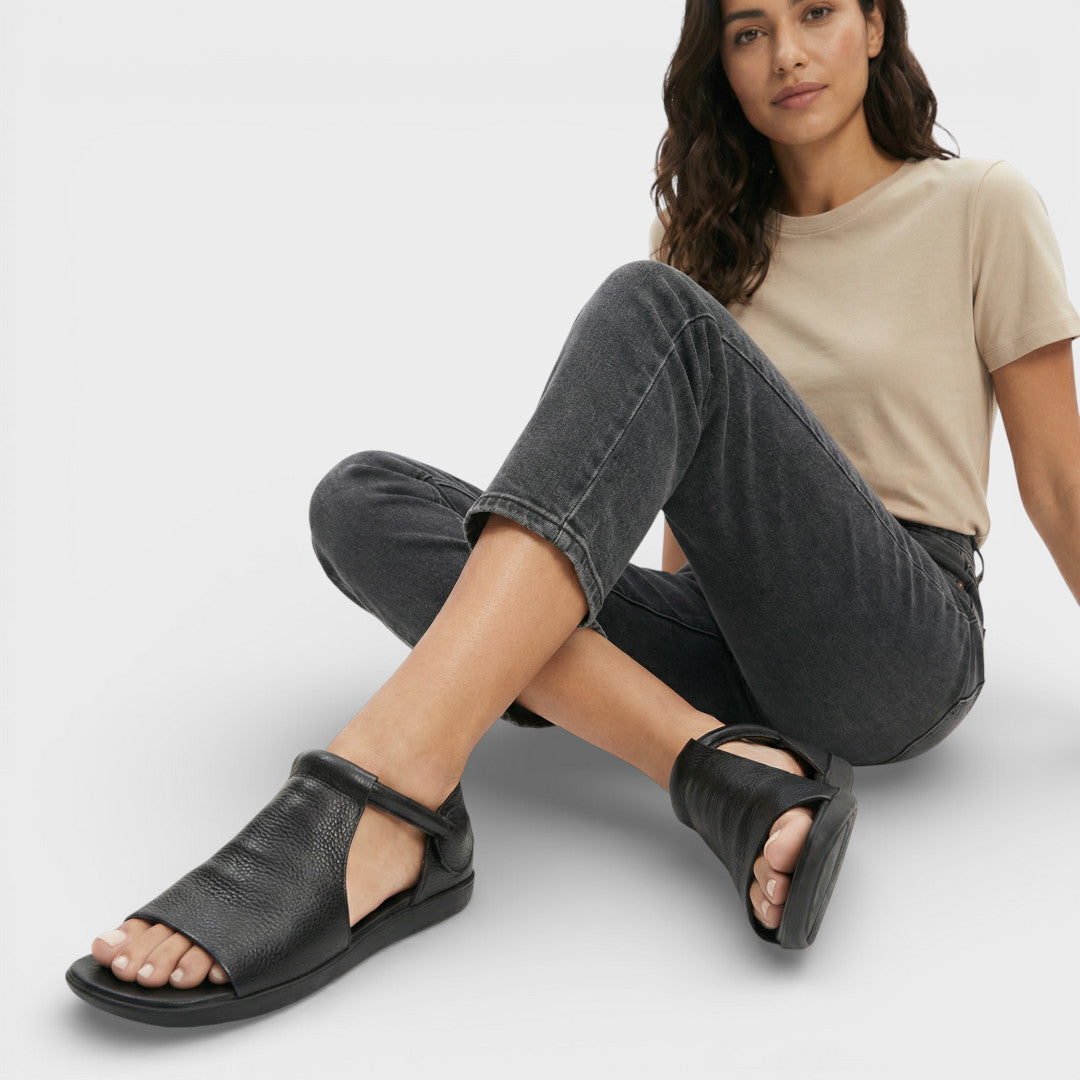 Sandales Plates Rétro Femme