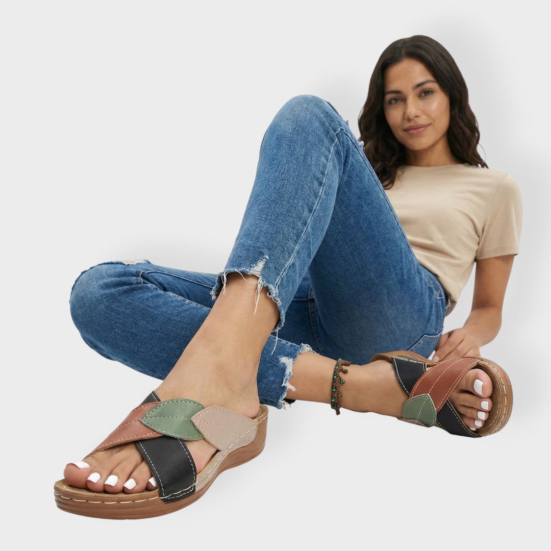 Sandales Compensées Antidérapantes Soirée Femme