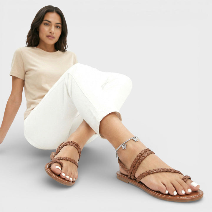 Sandales Plates Légères Confortables Femme