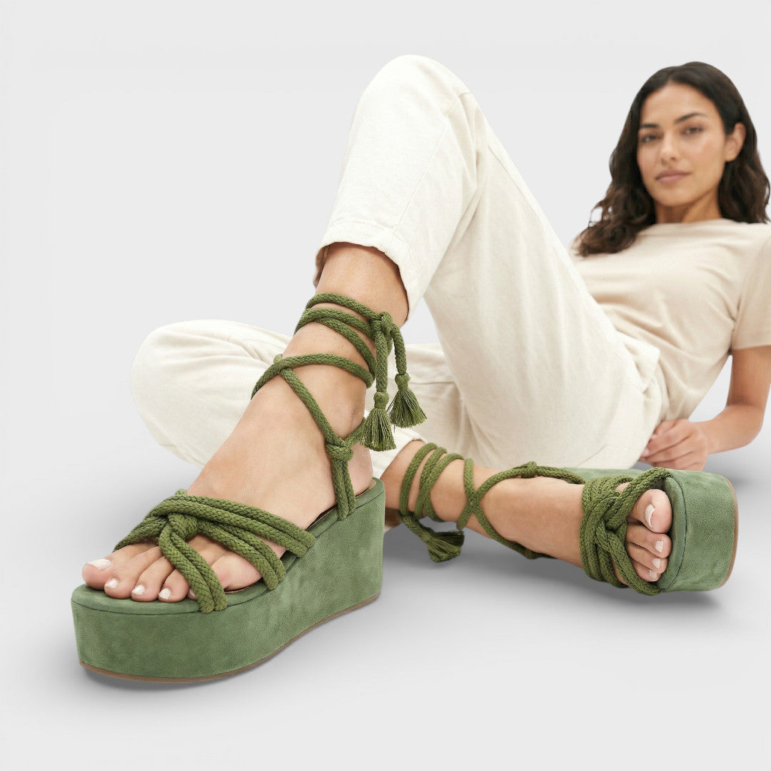 Sandales Compensées Plateforme Femme