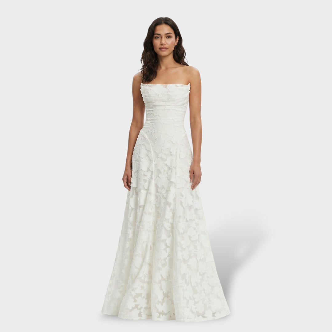 Robe de Soirée Longue Dos Ouvert Florale