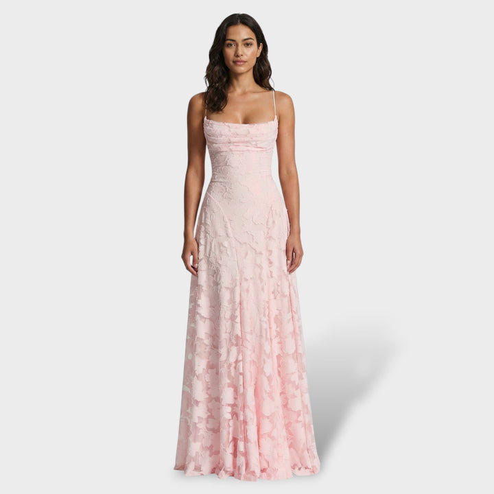 Robe de Soirée Longue Dos Ouvert Florale
